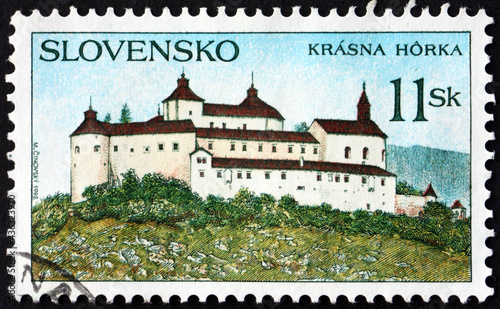 Postage stamp Slovakia 1998 Krasna Horka Castle photo