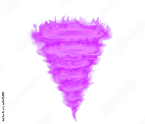 Purple flame tornado effect