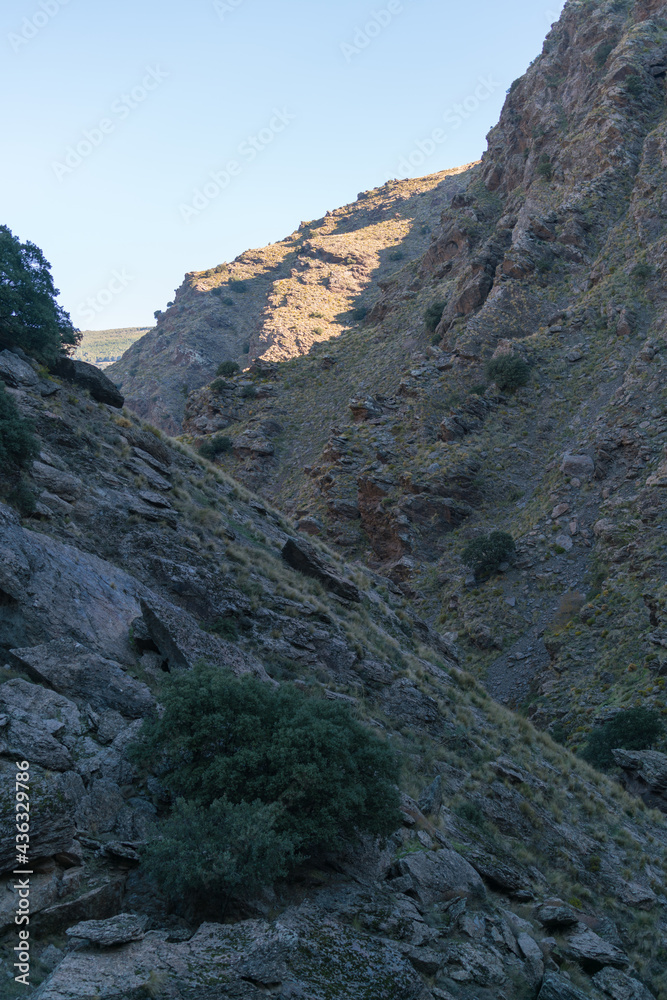 mountainous landscape in Sierra Nevada mountainous landscape in Sierra Nevada