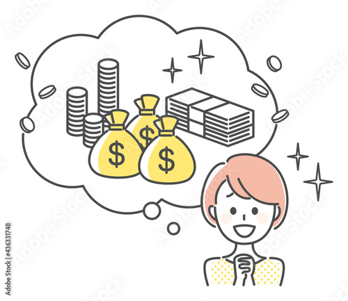 simple illustration of money image