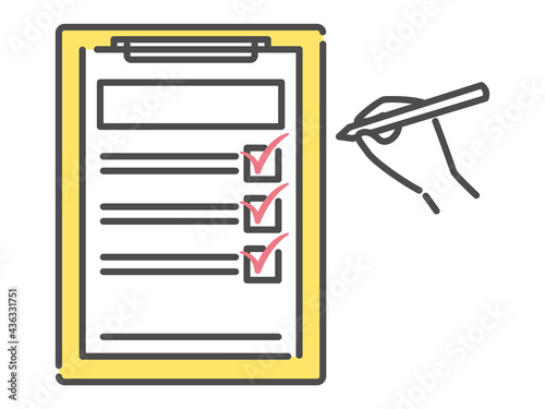 simple illustration of check list