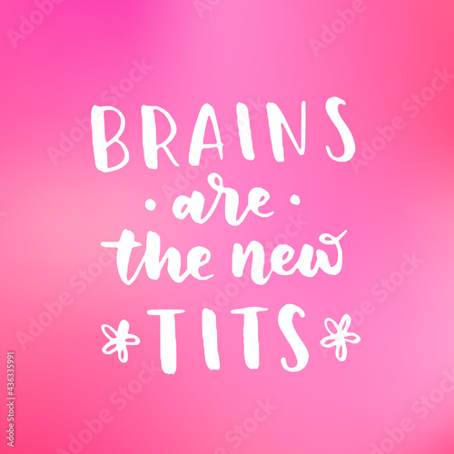 Women's rights quote, phrase. Vector lettering about feminism, woman rights, motivational slogan. Women support and empower, care of yourself, self-care poster.