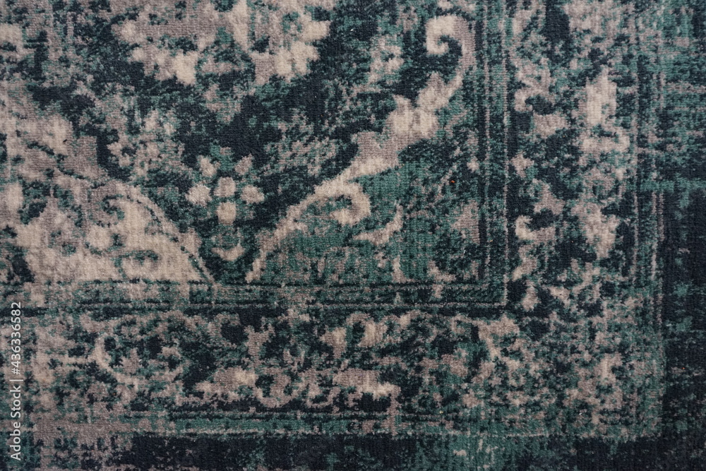 close up texture of a persian rug