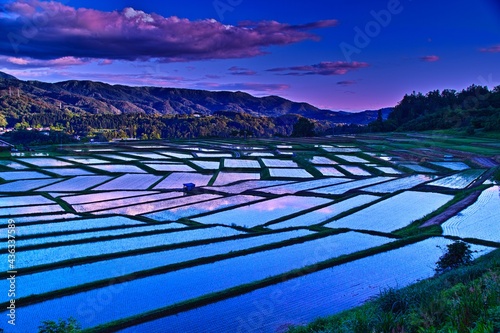 棚田の風景（山形県朝日町）
