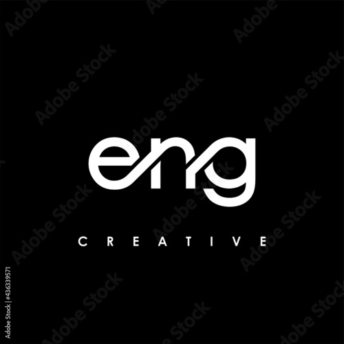 ENG Letter Initial Logo Design Template Vector Illustration