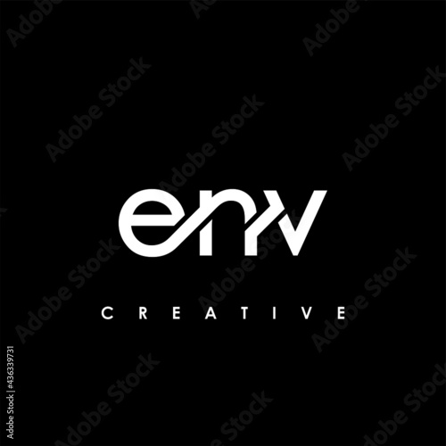 ENV Letter Initial Logo Design Template Vector Illustration