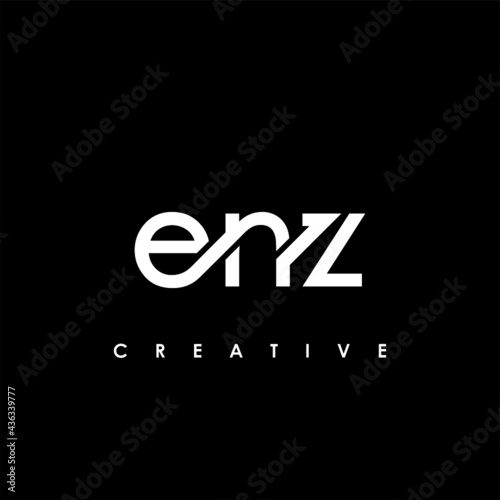 ENZ Letter Initial Logo Design Template Vector Illustration