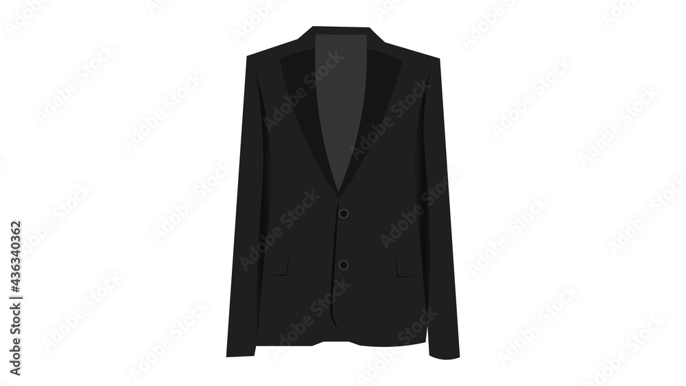 Black blazer vector, classic blazer. Caplsule wardrobe 2021 vector design. Black blazer vector, classic blazer. Caplsule wardrobe 2021 vector design.