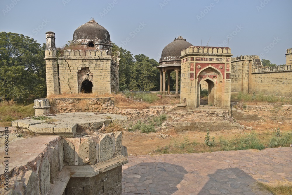 Group of old Tombs and Mosques in jhajjar district, haryana, india