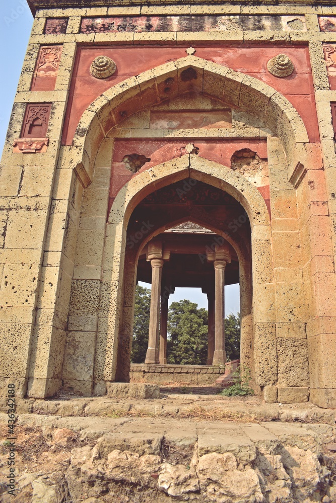 Naklejka premium Group of old Tombs and Mosques in jhajjar district, haryana, india