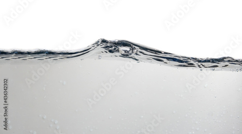 Spectacular ocean waves stop bubbling separate bubbles on a bright white background. Top angles, stories are natural.