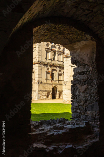 Ruins of a 17th century castle  Ujazd  Poland