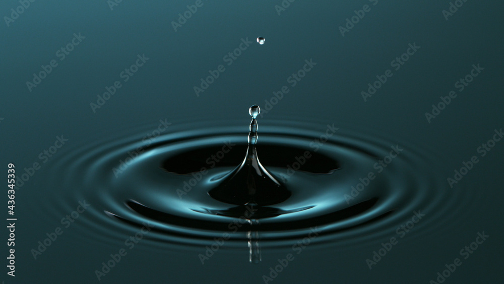 Macro shot of dropping water Macro shot of dropping water