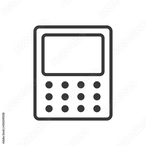Calculator icon isolated on white background. Accounting symbol modern, simple, vector, icon for website design, mobile app, ui. Vector Illustration