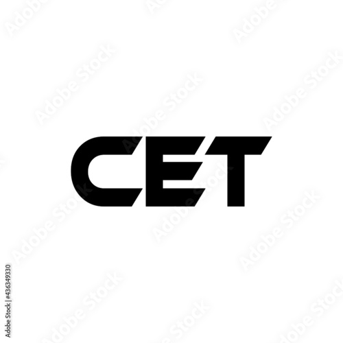 CET letter logo design with white background in illustrator, vector logo modern alphabet font overlap style. calligraphy designs for logo, Poster, Invitation, etc.
