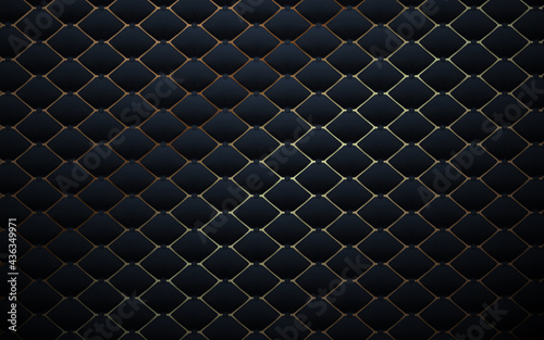Dekoracja na wymiar  abstract-gold-border-with-black-diamond-pattern-luxury-background-3d-vector-illustration