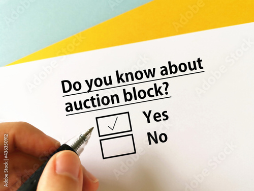 Questionnaire about auction