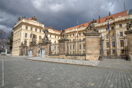 Prague Castle just before the rain