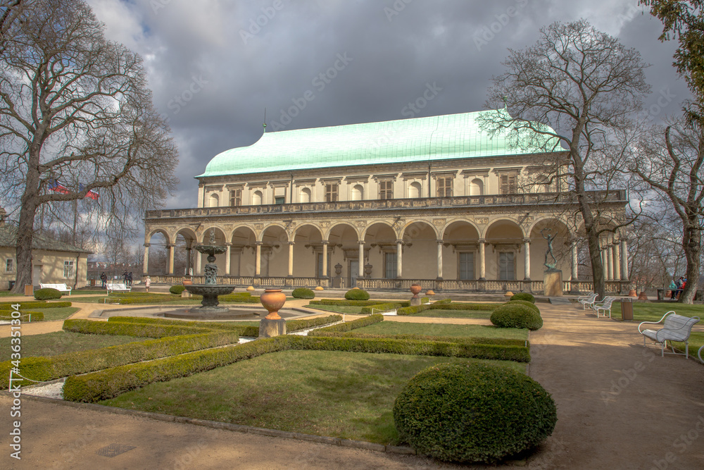 summer house in the Royal Garden of Prague Castle - just before the rain