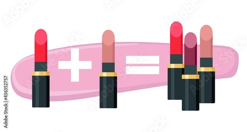One plus one equals three, cosmetics sale promotion