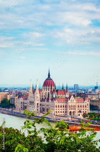 Beautiful view of Hungarian parliament, Budapest , Hungary