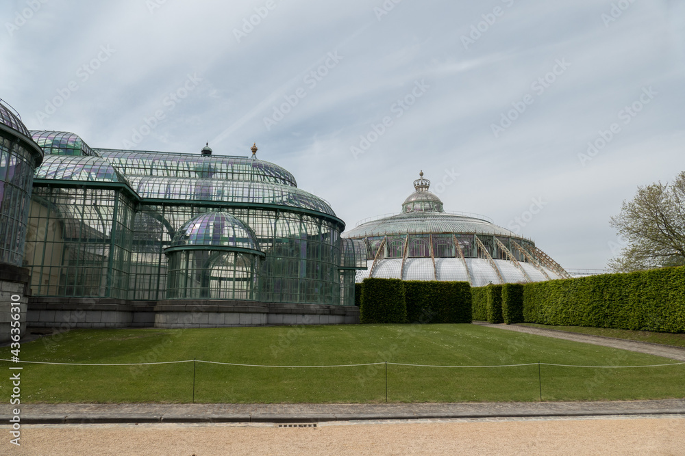 Belgium, Brussels, the royal greenhouses of laeken