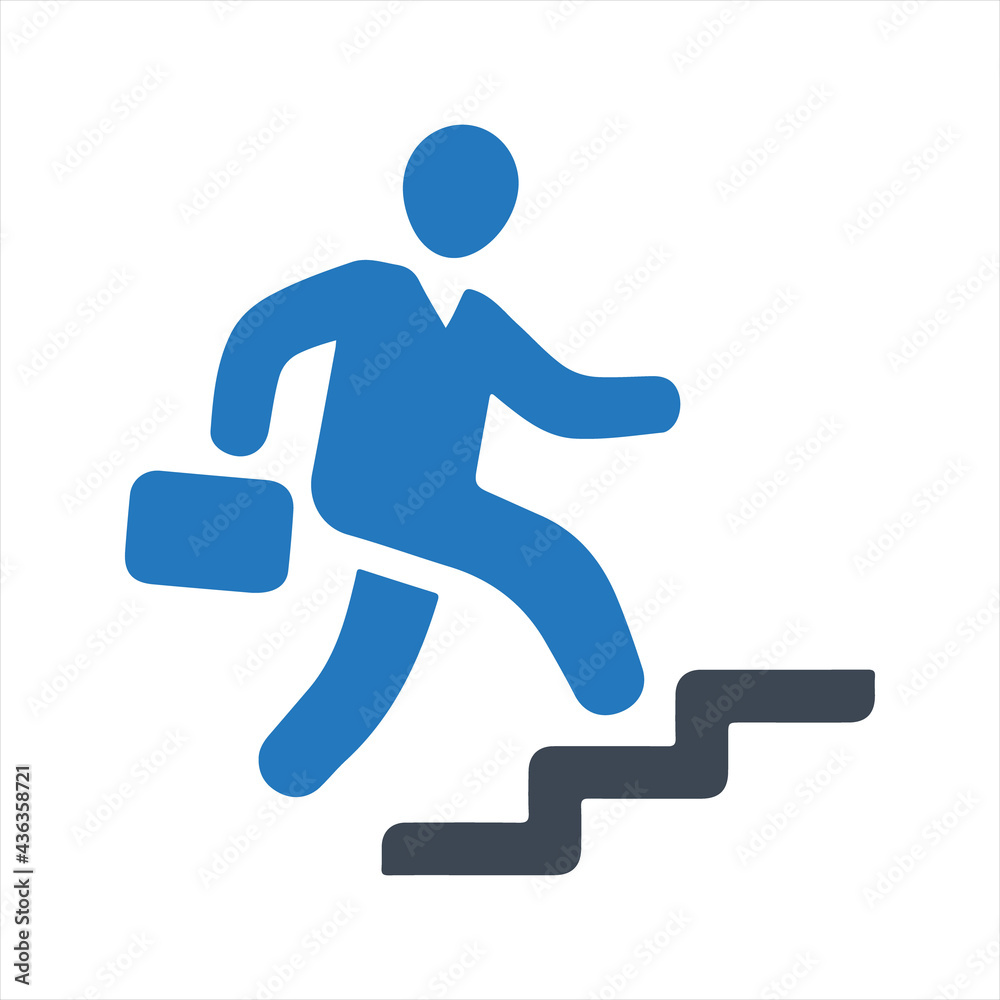 Business success icon, vector and glyph Business success icon, vector and glyph