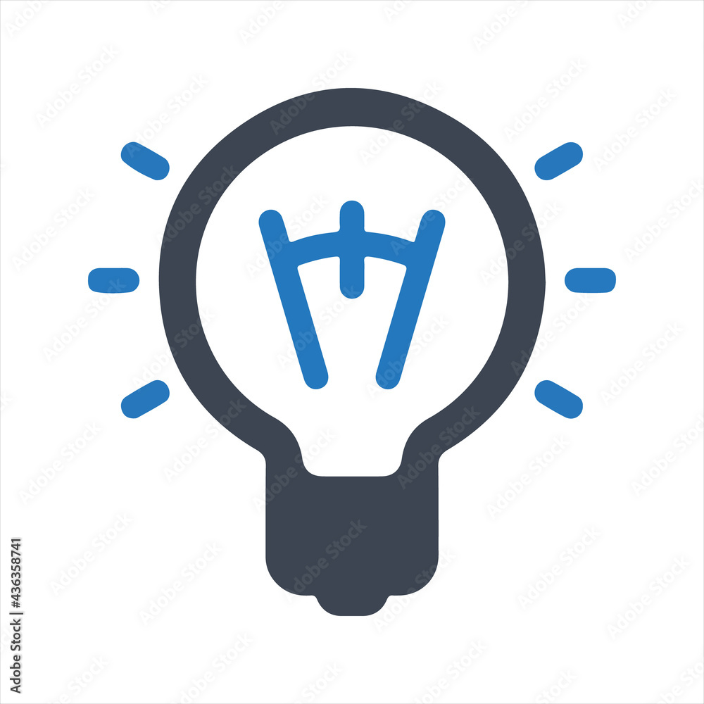 Creative idea icon, vector and glyph Creative idea icon, vector and glyph