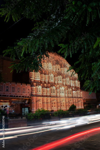 Hawa Mahal light trail