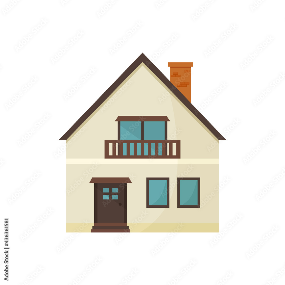 House isolated on white background. Vector illustration House isolated on white background. Vector illustration