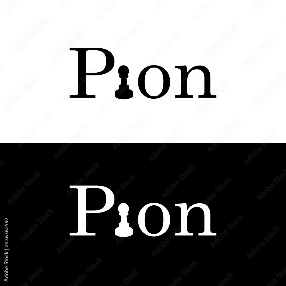 Simple logo pion for your brand or company Simple logo pion for your brand or company