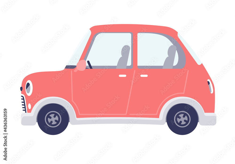かわいい自動車レトロ横向き かわいい自動車レトロ横向き