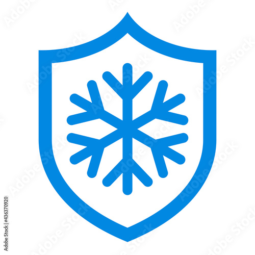 Frost protection vector icon