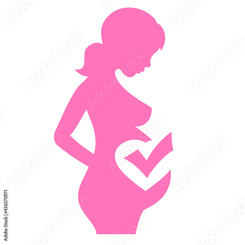 Pregnancy safe vector icon