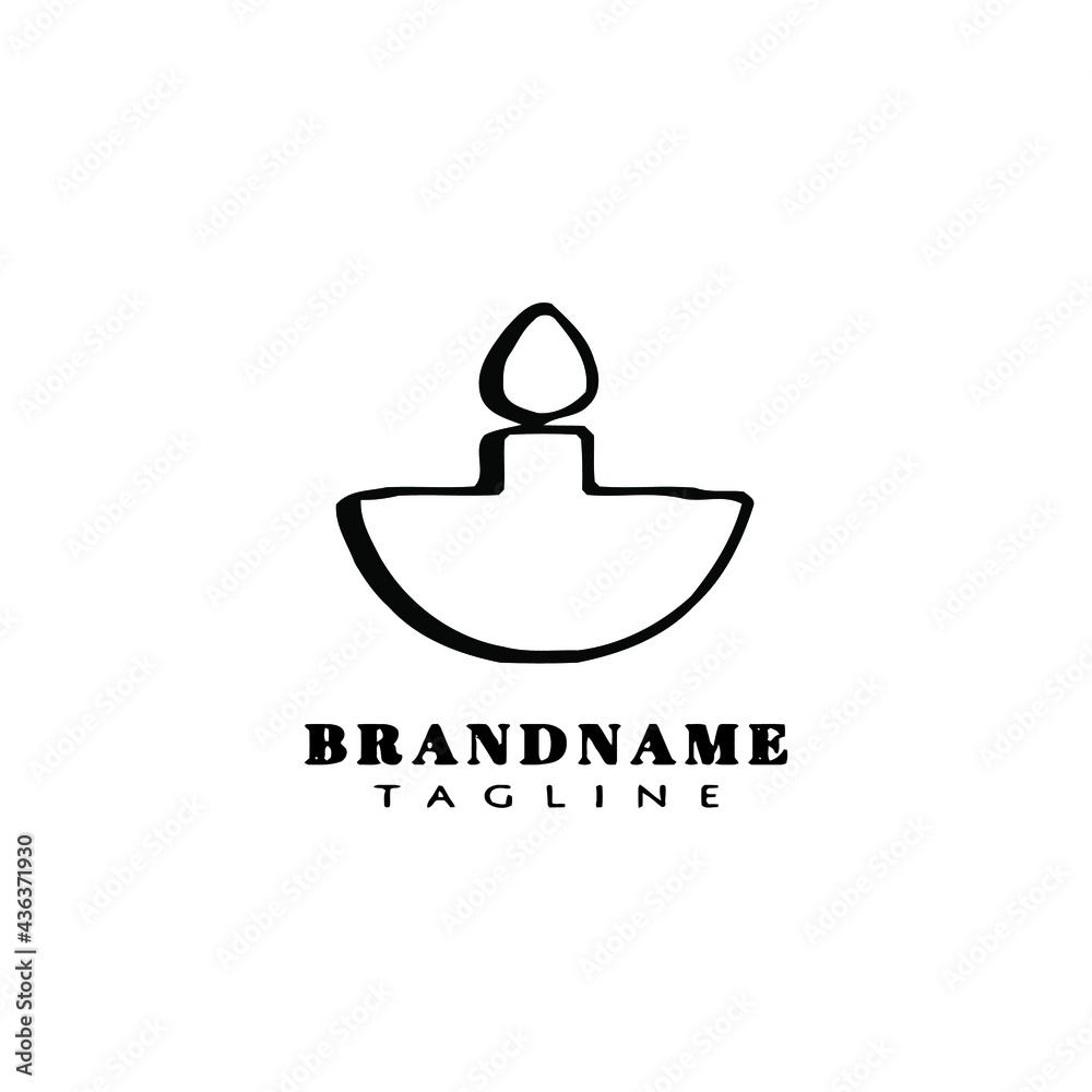 chandelier logo icon design template vector illustration
