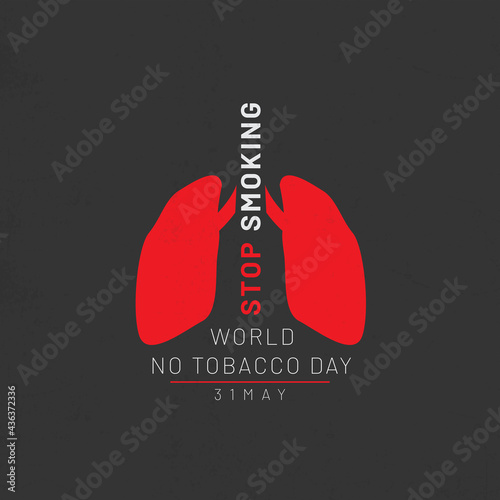 world no tobacco day banner design. vector illustration