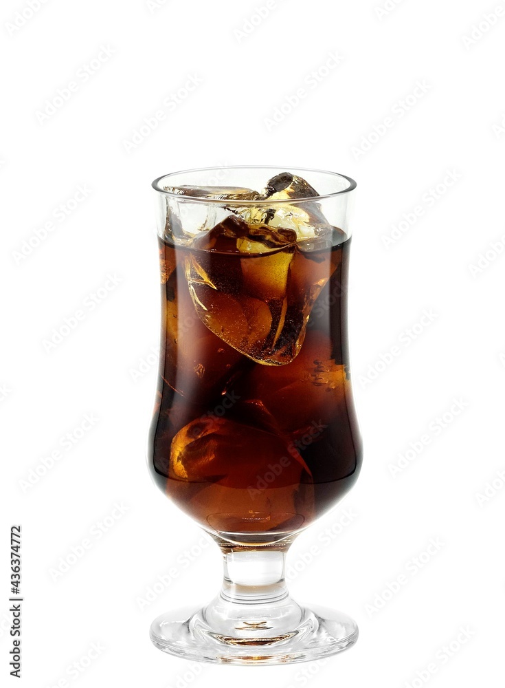 フロートグラス アイスコーヒー イラスト リアル