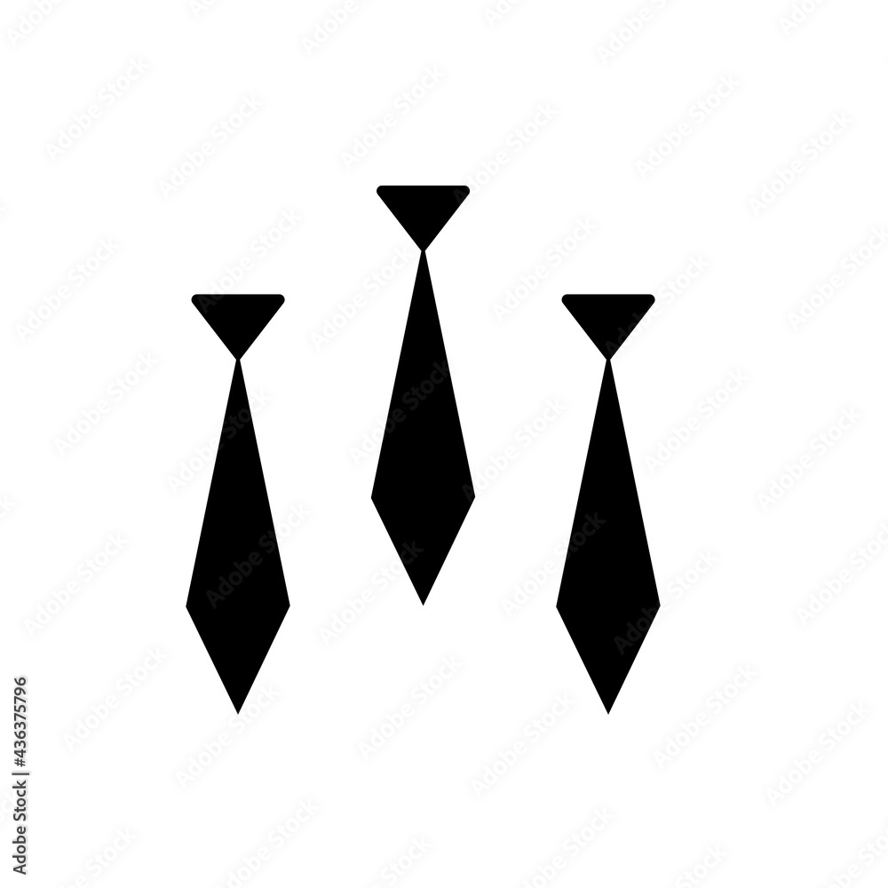 Three tie icon. Business meeting eps ten Three tie icon. Business meeting eps ten