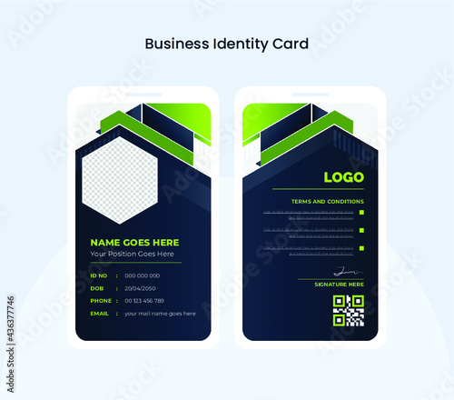 Best abstract Identity Card design template. Suitable for companies, corporate, offices and many other of business purposes