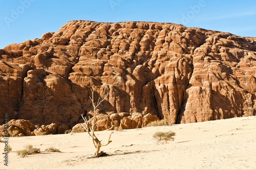 Felsenlandschaft  in der Sahara, Enedi, Tschad photo