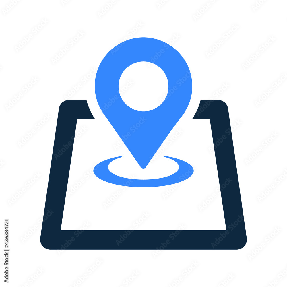 Location icon. (Simple editable vector illustration) Location icon. (Simple editable vector illustration)