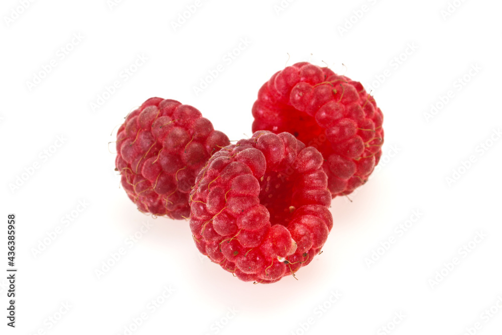Red bright ripe sweet raspberry Red bright ripe sweet raspberry