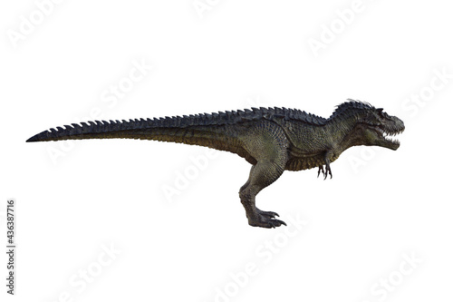 tyrannosaurus rex, in different poses for better adaptation to your collagen. 3d illustration, 3d rendering. © W.S. Coda