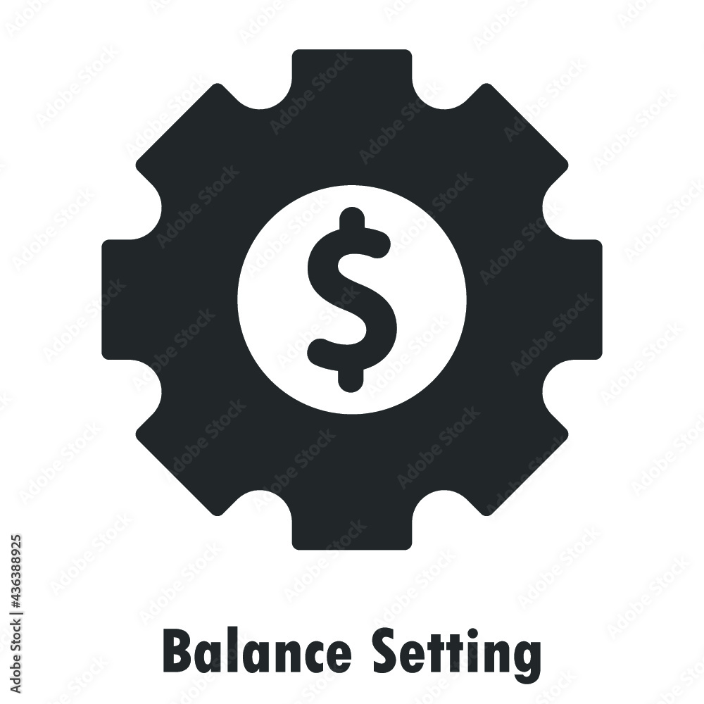 money, balance, dollar setting icon design vector money, balance, dollar setting icon design vector