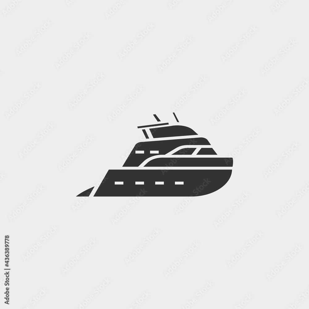 Ship vector icon Ship vector icon