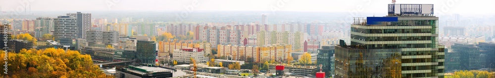 Bratislava cityscape with a modern apartment buildings, Slovakia