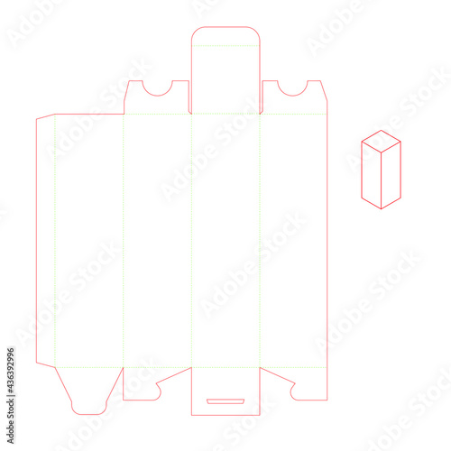 Packaging Box Cardboard Template Candy Jewerly 