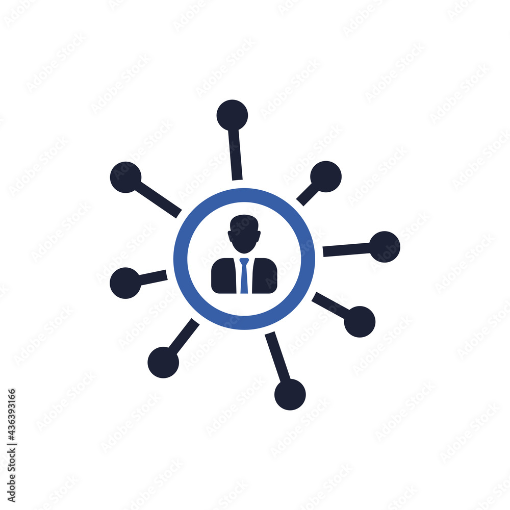 Business Network Icon Business Network Icon
