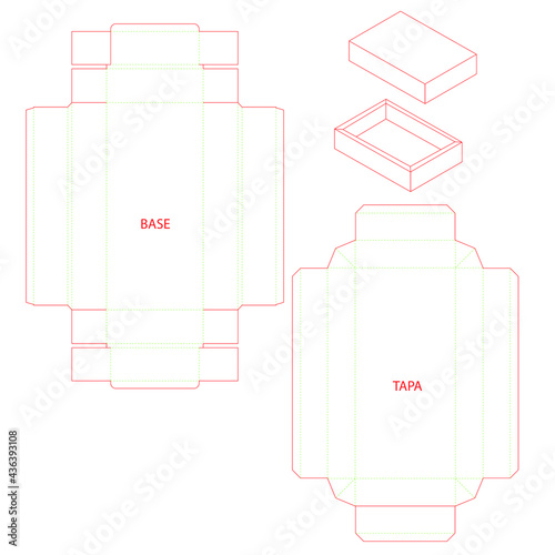 Packaging Box Cardboard Template Candy Jewerly 