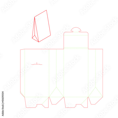 Packaging Box Cardboard Template Candy Jewerly 